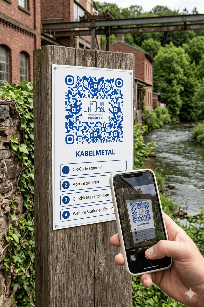 QR Code an einer Station scannen